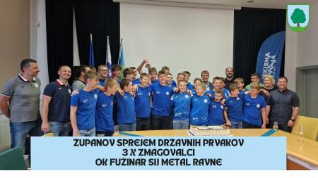 Priložnostni sprejem odbojkarjev pri županu dr. Tomažu Roženu I
